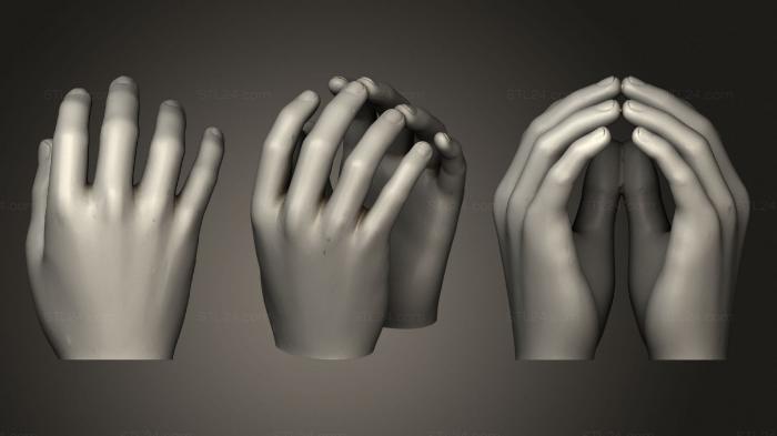 Vases (Cat Hands, VZ_0369) 3D models for cnc